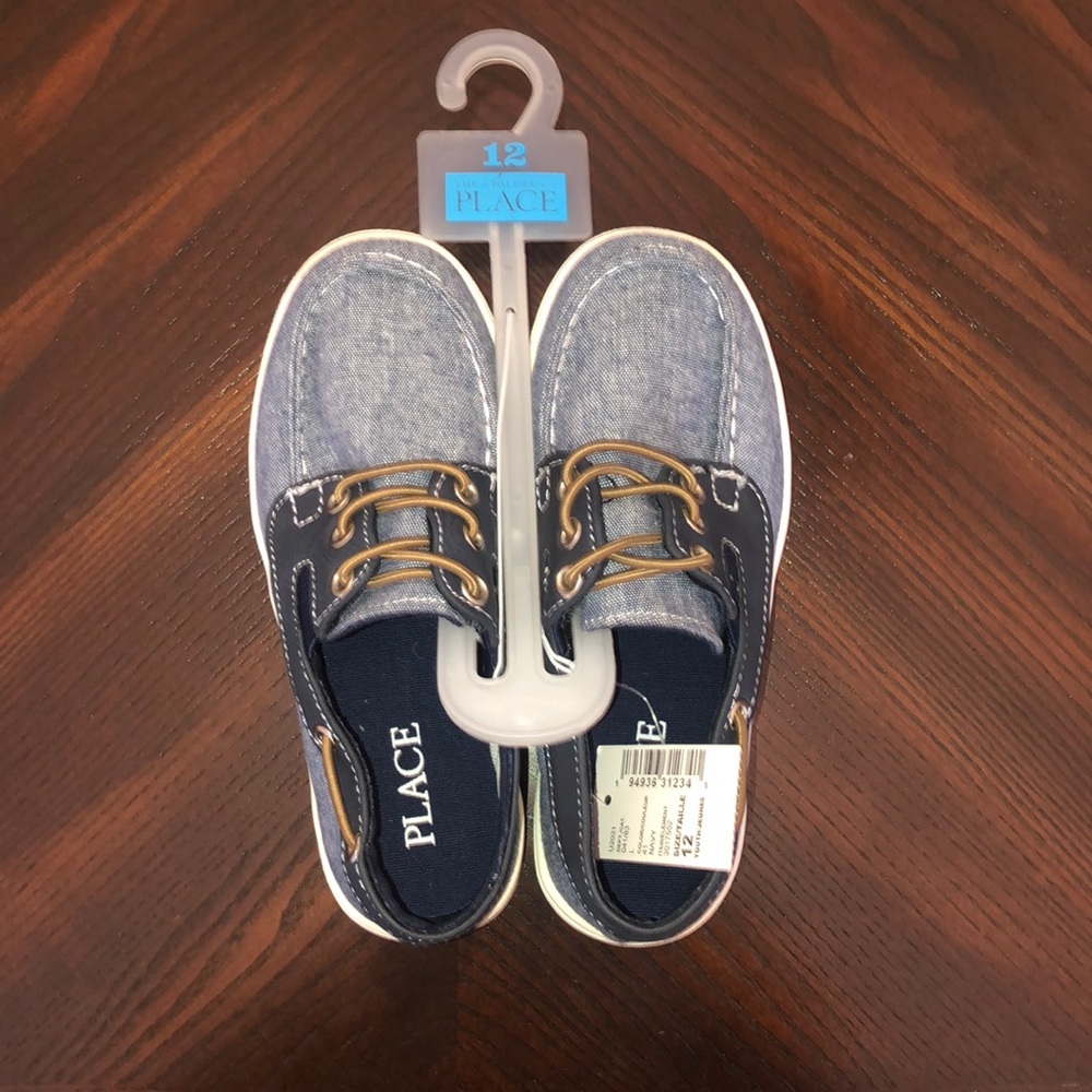Little boy blue boat shoes